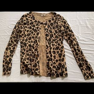 Gap Leopard Cardigan